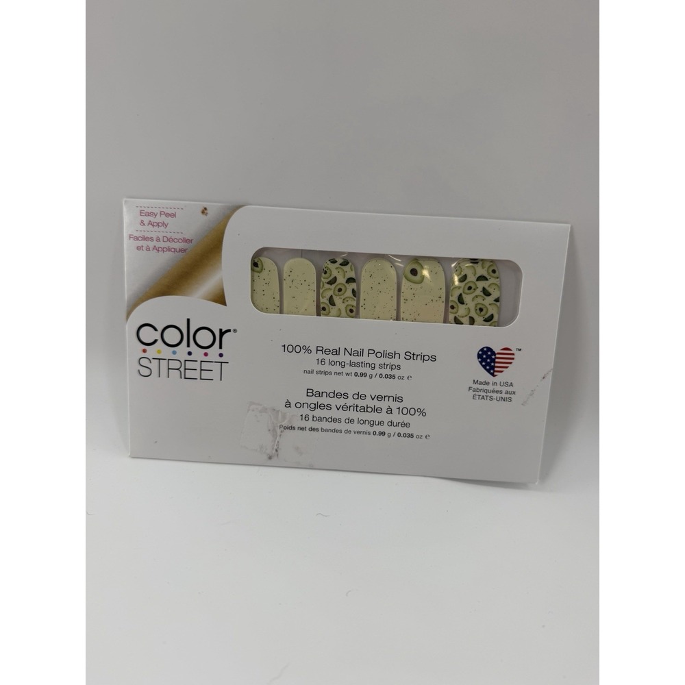 Color Street Nail Strips Manicure Let's Guac And Roll New